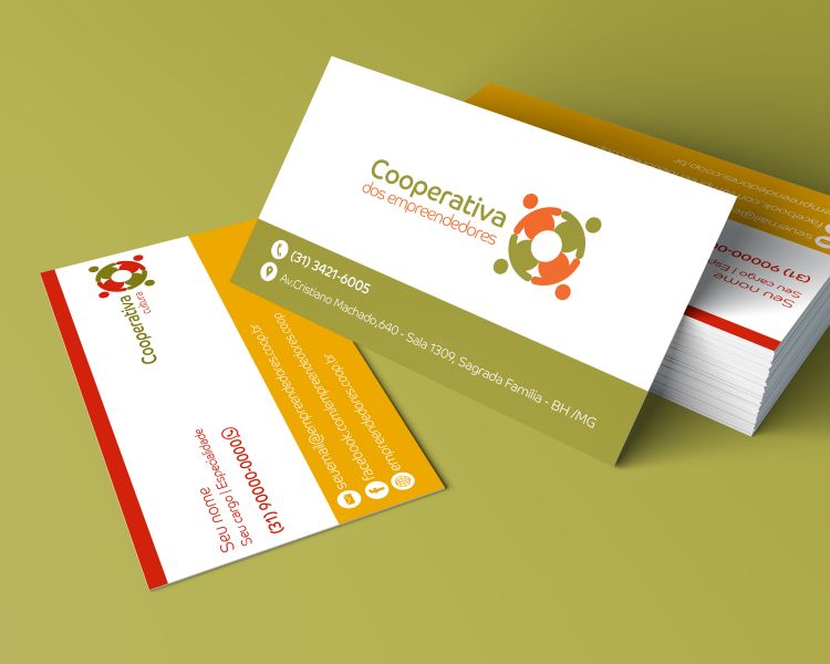 Cartão de Visitas Oficial - Cooperativa dos Empreendedores